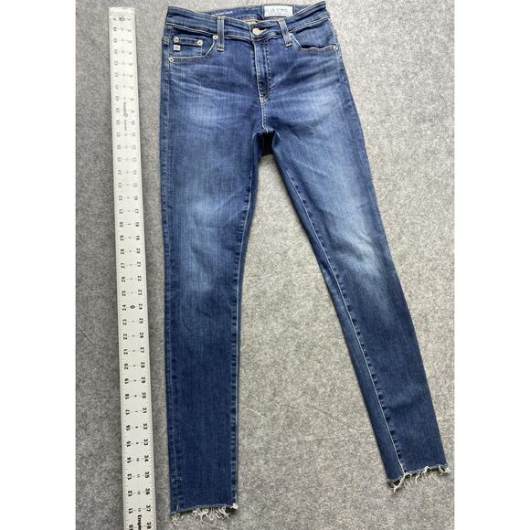 AG Adriano Goldschmied Jeans Womens 27 Farrah High Rise Skinny Ankle Raw Hem - Picture 6 of 14